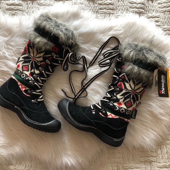 muk luks gwen women's waterproof winter boots
